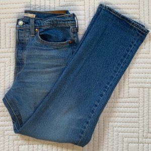 ⚡️ Levi's Wedgie Straight Jeans 28 x 28 in Jive Sound Medium Wash